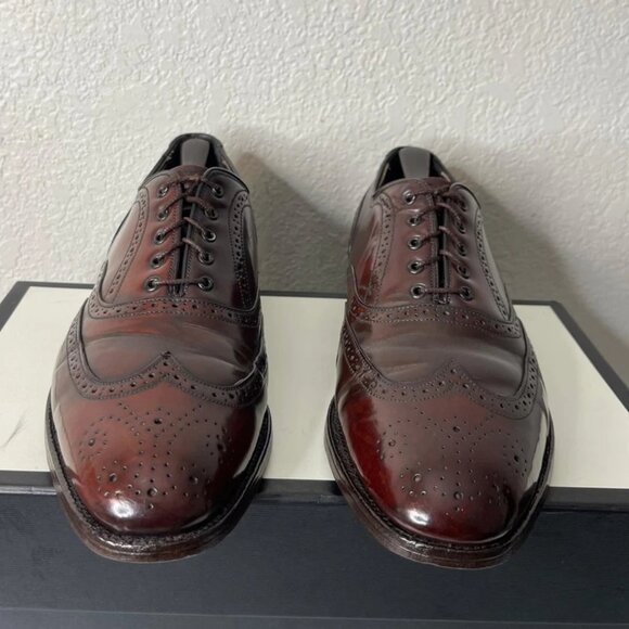 Church's Shell Cordovan Burgundy Leather Longwing Oxford Dress Shoes Men's 11 C - Picture 1 of 15
